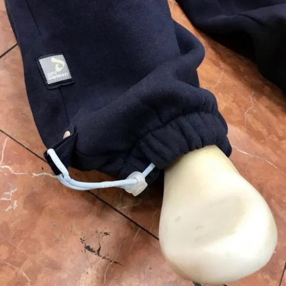 Men's Davoucci Navy Heavy Fleece Sweatpants NWT - Picture 2 of 4